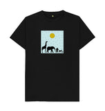 Black Organic Men's Animal T-shirt