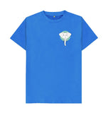 Bright Blue Organic Men's Geometric Elephant T-shirt