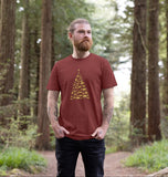 Mens Animal Tree Christmas T-shirt