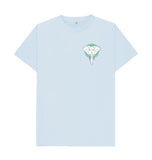 Sky Blue Organic Men's Geometric Elephant T-shirt