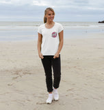 Organic Ladies Scoop Neck Geometric Horse T-shirt