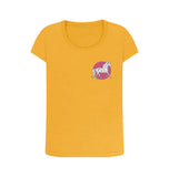 Mustard Organic Ladies Scoop Neck Geometric Horse T-shirt