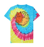Tie Dye Men's Dog and  Cat organic T-shirt