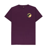Purple Organic Men's Black Cat T-shirt
