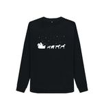 Black Ladies Dogs pulling Santa's sleigh Christmas Jumper