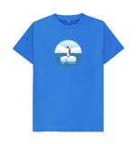 Bright Blue Organic Men\u2019s Penguin T-shirt