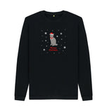 Black Mens Meowy Christmas Jumper