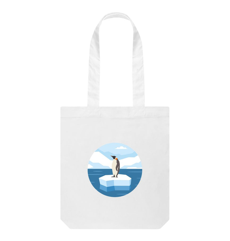 White Penguin Tote Bag
