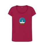 Cherry Ladies Penguin snow globe Christmas T-shirt