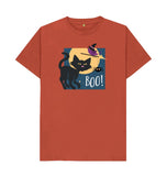 Rust Organic Men's Halloween Cat T-shirt