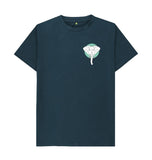 Denim Blue Organic Men's Geometric Elephant T-shirt