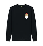 Black Mens Santa Paws in my pocket Christmas Jumper