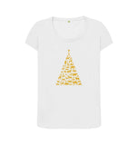 White Ladies Animal Tree Christmas T-shirt
