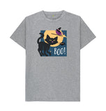 Athletic Grey Organic Men's Halloween Cat T-shirt
