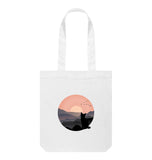 White Cat Tote Bag