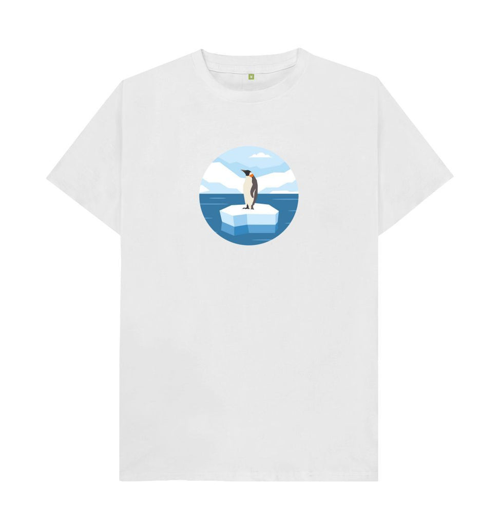 White Organic Men's Penguin T-shirt