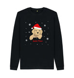 Black Mens Santa Paws Christmas Jumper