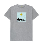 Athletic Grey Organic Men's Animal T-shirt
