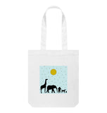 White Animal Tote Bag