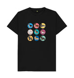 Black Organic Men's Dogs T-shirt