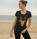Ladies Reindeer Christmas T-shirt