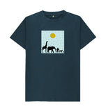 Denim Blue Organic Men\u2019s Animal T-shirt