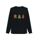 Black Ladies Animal print Christmas Jumper