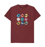 Red Wine Organic Men's Dogs T-shirt