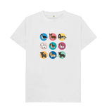 White Organic Men's Dogs T-shirt
