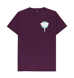 Purple Organic Men's Geometric Elephant T-shirt