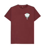 Red Wine Organic Men's Geometric Elephant T-shirt