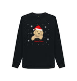 Black Ladies Santa Paws Christmas Jumper
