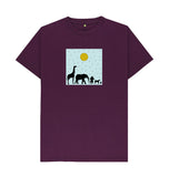 Purple Organic Men's Animal T-shirt