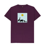 Purple Organic Men\u2019s Animal T-shirt