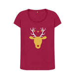 Cherry Ladies Reindeer Christmas T-shirt
