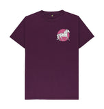 Purple Organic Men's Geometric Horse T-shirt