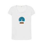 White Ladies Penguin snow globe Christmas T-shirt