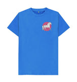 Bright Blue Organic Men's Geometric Horse T-shirt