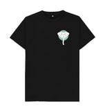 Black Organic Men's Geometric Elephant T-shirt