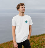 Organic Men's Dog in Green Circle T-shirt