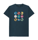 Denim Blue Organic Men\u2019s Dogs T-shirt