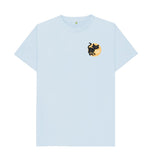 Sky Blue Organic Men's Black Cat T-shirt