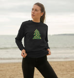 Ladies Animal print Christmas tree Jumper