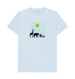 Sky Blue Organic Men's Animal T-shirt