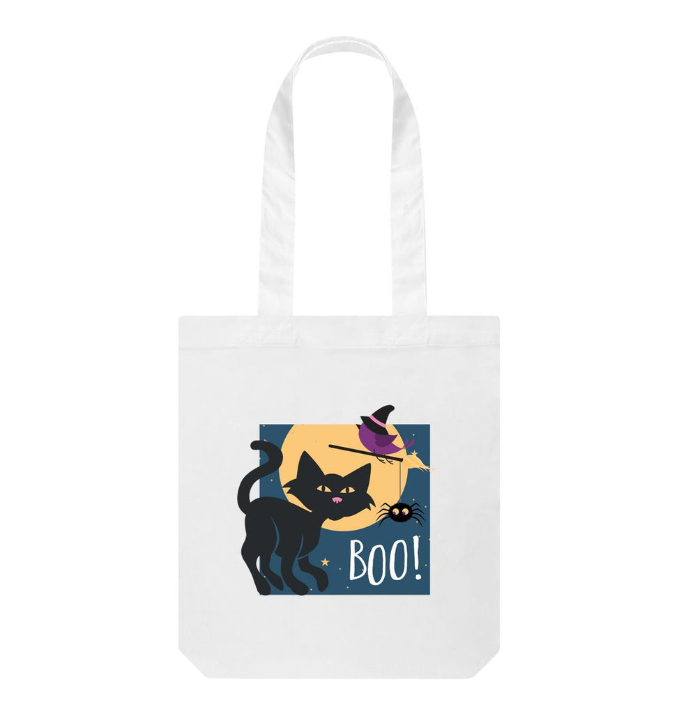White Halloween Tote bag