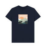 Navy Blue Organic Men's Pawesome adventures t-shirt