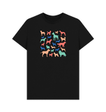 Black Organic Men's Dog T-shirt