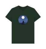 Evergreen Organic Men's Man and Dog Under the Moon T-shirt