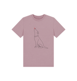 Mauve Printed Kids T-Shirt Front