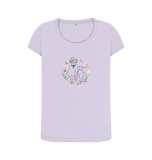 Violet Printed T-shirt Front